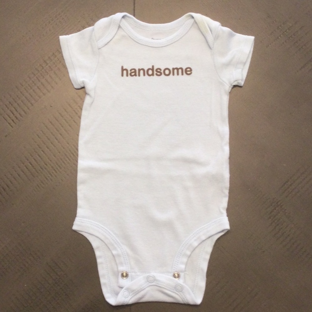 Carter’s Short Sleeve Onesie w/ Overlap Shoulder